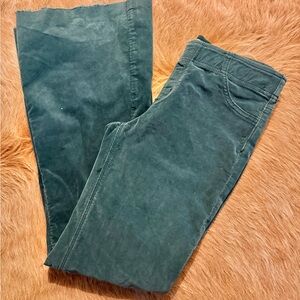 Free People Teal/Green Flare & Wide Leg Jeans